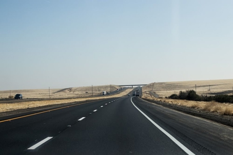 A desolate highway