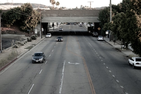 A road beneath an overpass